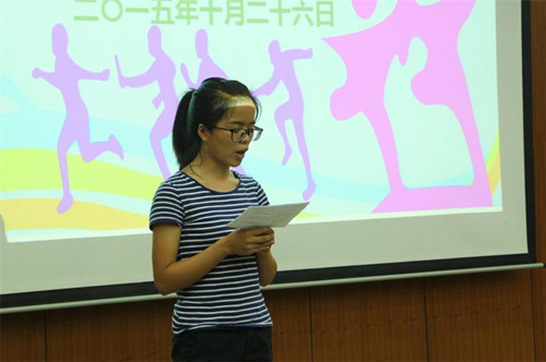 运动员代表发言